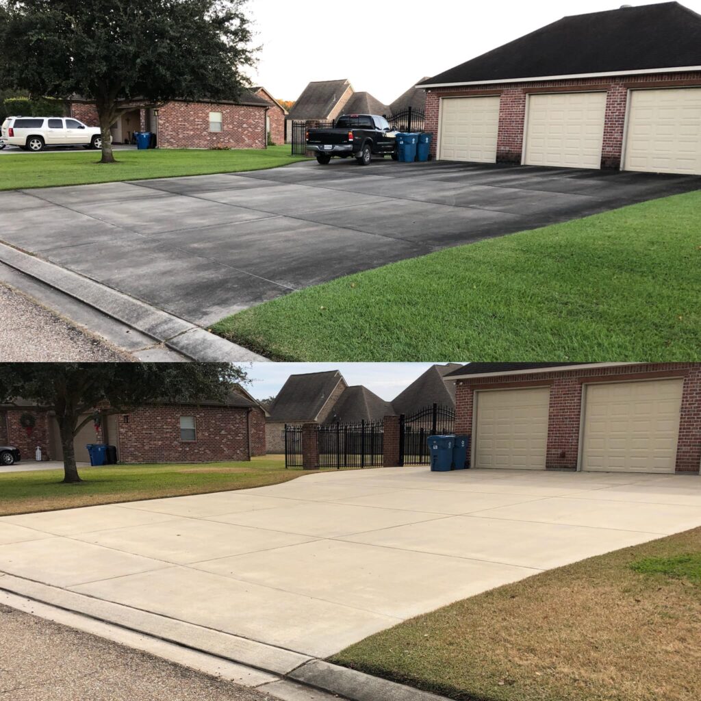 cleanest driveway in the neighborhood