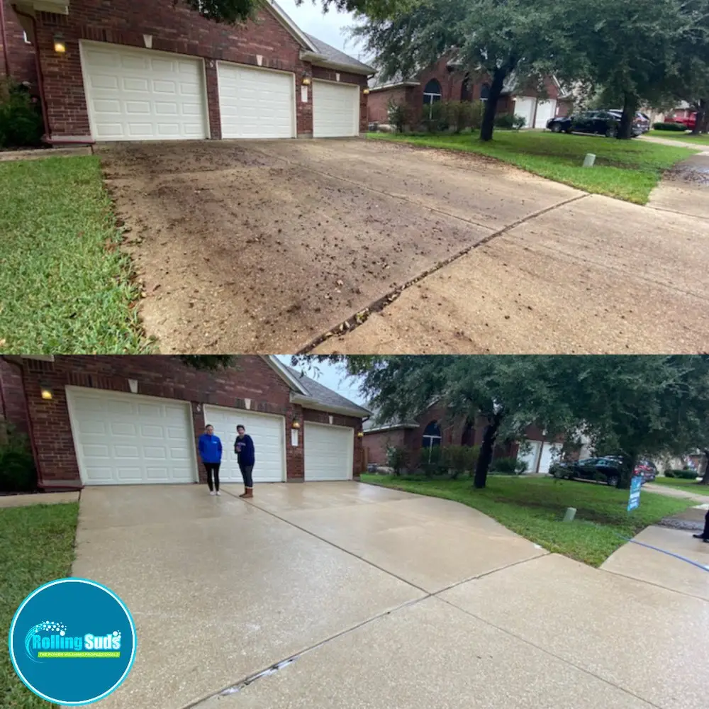 rolling suds for the driveway win