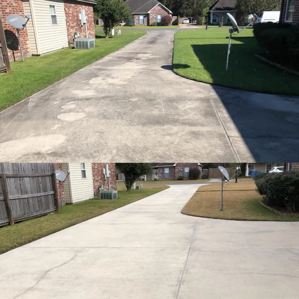 beautiful like new driveway cleaning all done