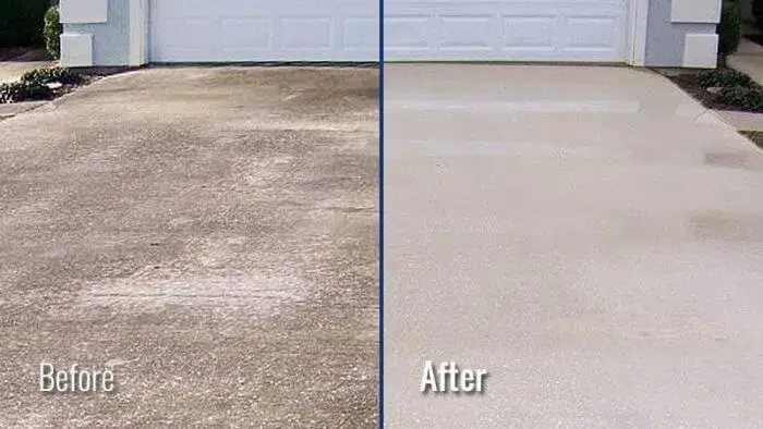 driveway cleaning by Rolling suds