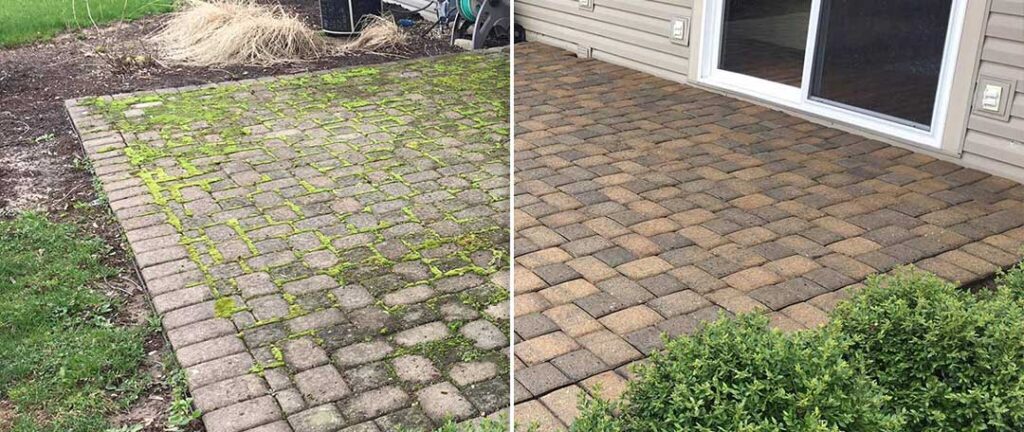 paver sidewalk cleaning