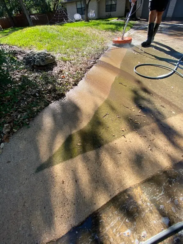 funky sidewalk cleaning